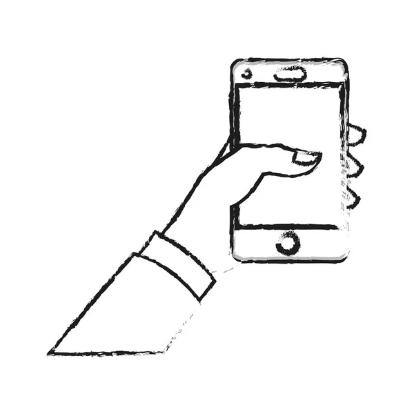 Ізольований дизайн пристрою смартфона — стоковий вектор