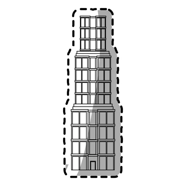 Isolerade tower byggnadskonstruktion — Stock vektor