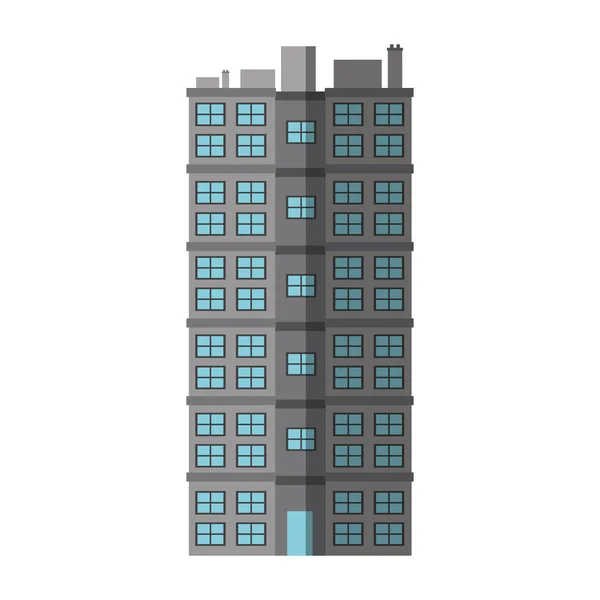 建筑设计的孤立的塔 — 图库矢量图片