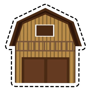 İzole çiftlik bina