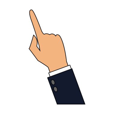 İzole insan el tasarım