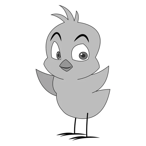 Diseño de dibujos animados de pollo aislado — Vector de stock