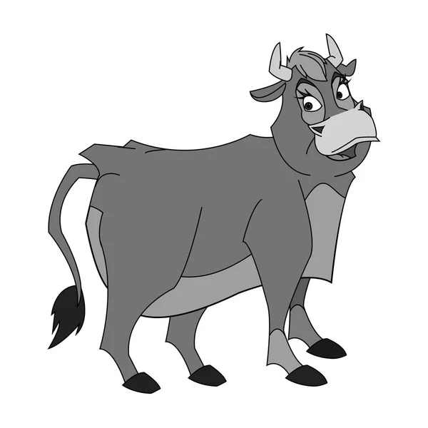 牛分離漫画デザイン — ストックベクタ