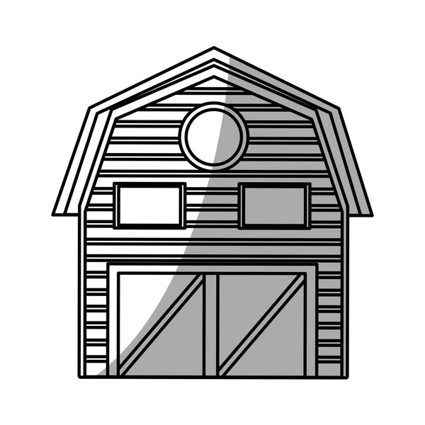 고립 된 농장 건물 디자인 — 스톡 벡터