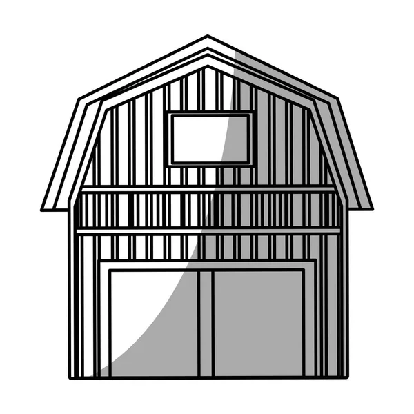 Diseño aislado del edificio de la granja — Vector de stock