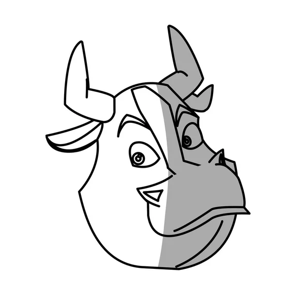 Projeto de desenhos animados de touro isolado —  Vetores de Stock