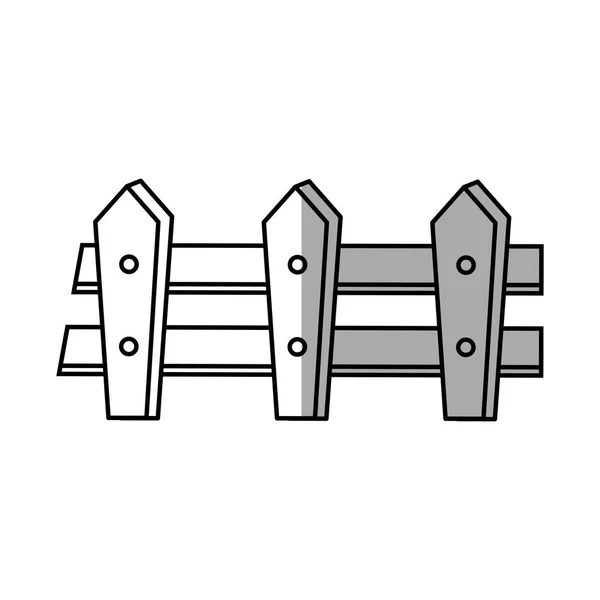 Design isolato della recinzione — Vettoriale Stock