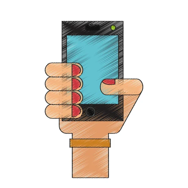 Απομονωμένη Smartphone συσκευή σχεδιασμού — Διανυσματικό Αρχείο