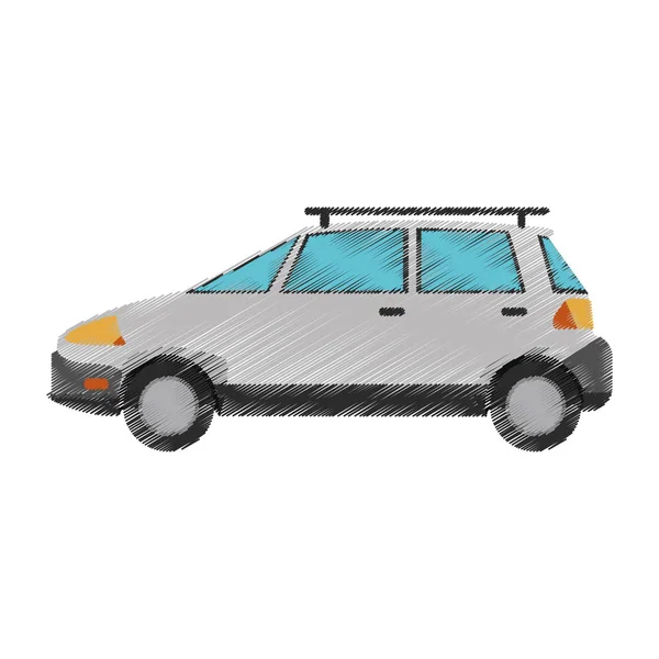 Conception de voiture isolée — Image vectorielle