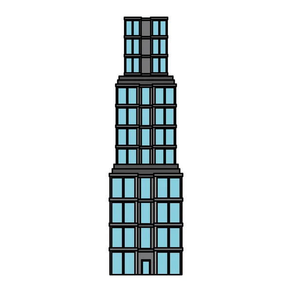 Isolerade tower byggnadskonstruktion — Stock vektor