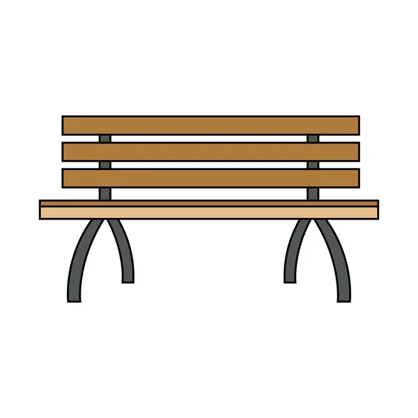公園設計の分離のベンチ — ストックベクタ