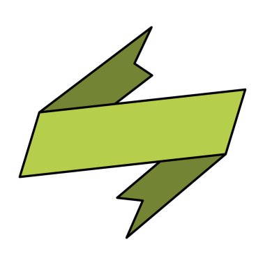 Şerit şerit neon yeşili grafik