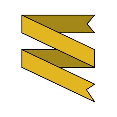 Şerit şerit sarı grafik