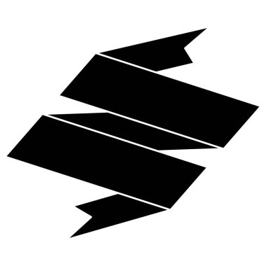 siluet siyah kurdele afiş simgesi