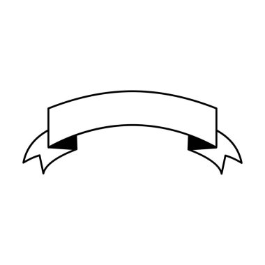 piktogram şerit banner boş tasarımı