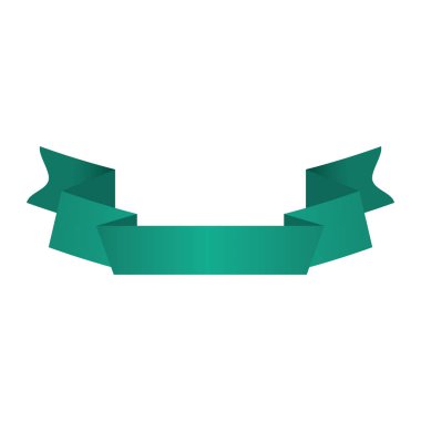 Şerit afiş yeşil tasarım simgesi