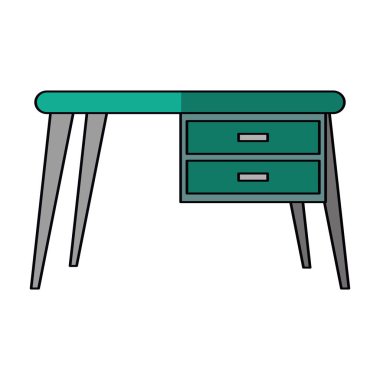 Yeşil Resepsiyon ofis iş yerinde simgesi