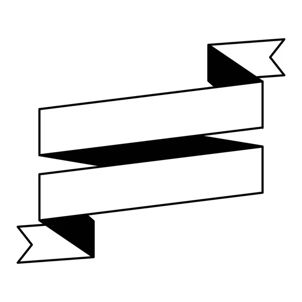 Piktogramm Band Banner Rohentwurf — Stockvektor