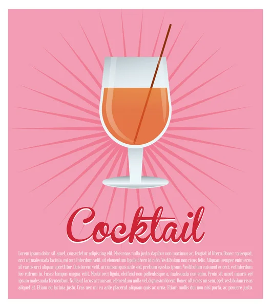 Cocktail alkoholisch olivgrün Hintergrund — Stockvektor