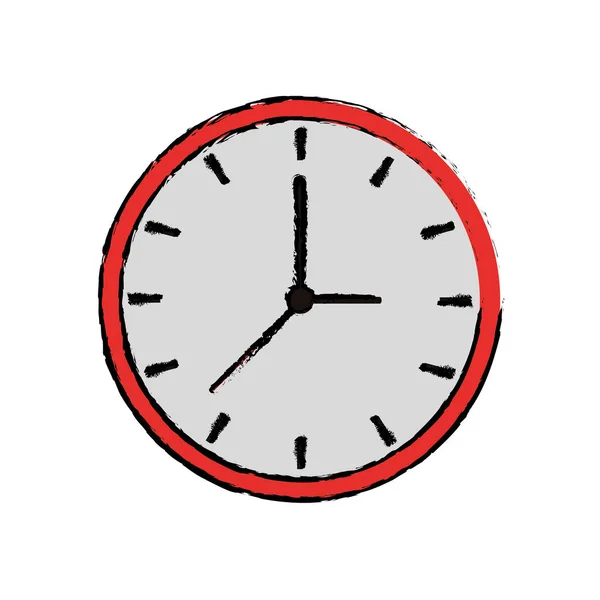 Κινούμενα σχέδια ρολόι ώρα ρολόι εργασίας εικονίδιο — Διανυσματικό Αρχείο