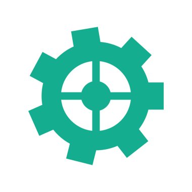 Yeşil Dişli çark motoru dişli simgesini