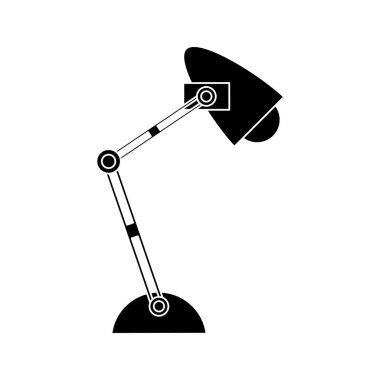siluet office Resepsiyon lambası ışık simgesini