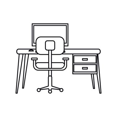 piktogram işyeri modern pc koltuk Resepsiyon