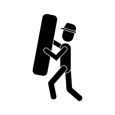 İnşaat adam öğesi iş piktogram