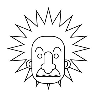 İzole einstein tasarım