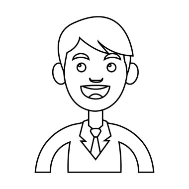 İzole iş adamı karikatür tasarım