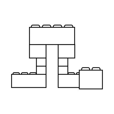 İzole blok oyuncak tasarım