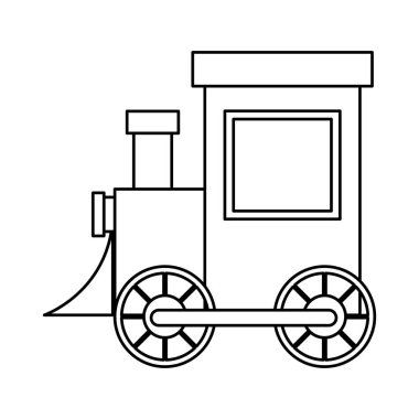 İzole tren oyuncak tasarım