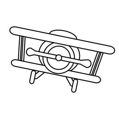 İzole uçak oyuncak tasarım