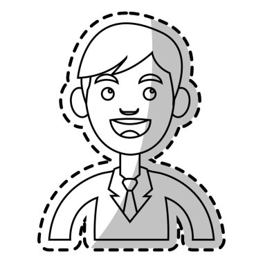 İzole iş adamı karikatür tasarım