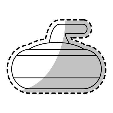 Kış spor tasarım izole kıvırma