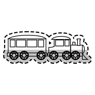 İzole tren oyuncak tasarım