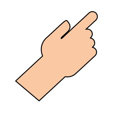 İzole insan el tasarım