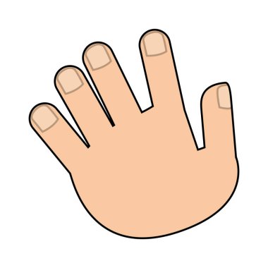 İzole insan el tasarım