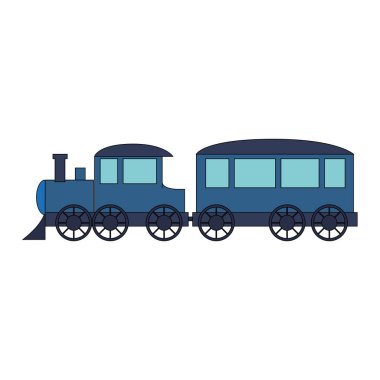 İzole tren oyuncak tasarım