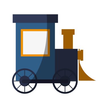 İzole tren oyuncak tasarım