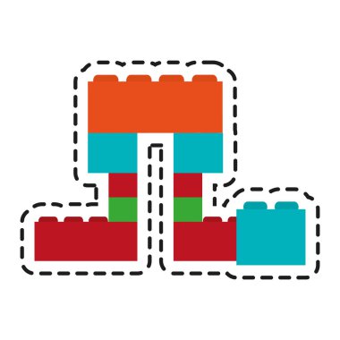 İzole blok oyuncak tasarım