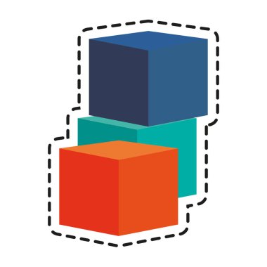 İzole blok oyuncak tasarım