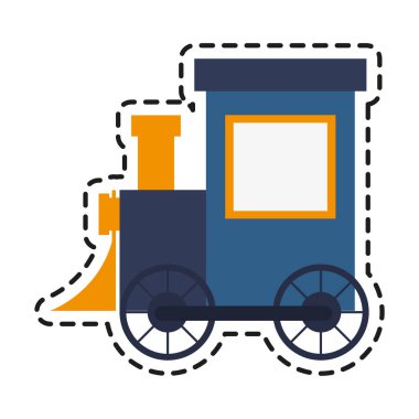 İzole tren oyuncak tasarım