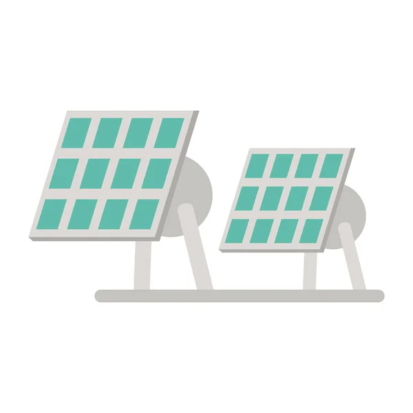 태양 전지 패널 재생 가능 에너지 대안 — 스톡 벡터