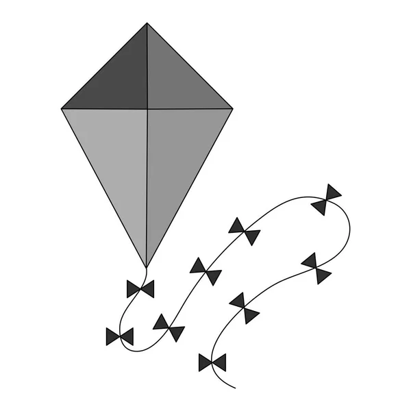 Conception de jouet de cerf-volant isolé — Image vectorielle