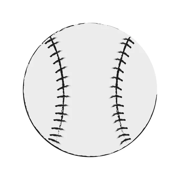 Изолированный дизайн бейсбольной игрушки — стоковый вектор