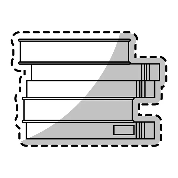 Isolerade böcker design — Stock vektor