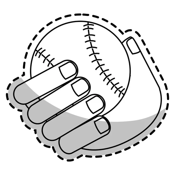 Conception isolée de jouet de baseball — Image vectorielle