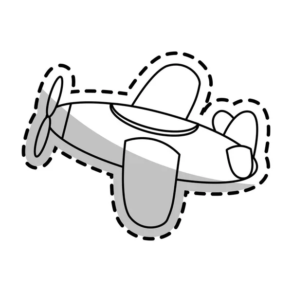 Isoliertes Flugzeug-Spielzeug-Design — Stockvektor