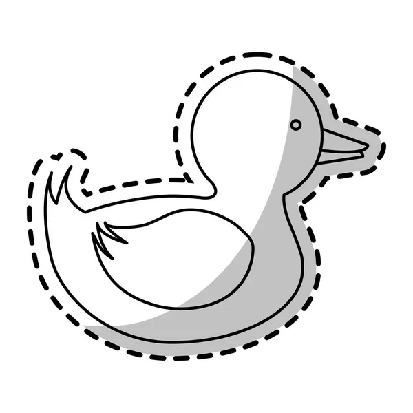 Conception isolée de jouet de canard — Image vectorielle